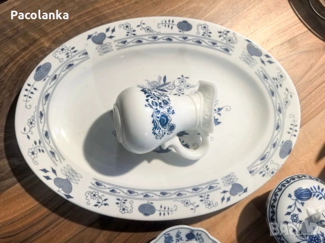 код синьо порцелан от време оно, снимка 6 - Чинии - 53315785