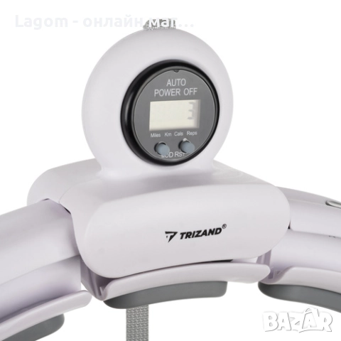 Смарт обръч за отслабване с тежест Trizand с LCD дисплей за изгорени калории, брой завъртания, снимка 6 - Фитнес уреди - 52562627