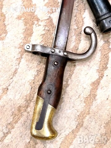 Френски щик нож байонет ГРА GRASS M1874 Waffenfabrik Steyr 1885 гръцка поръчка, снимка 3 - Антикварни и старинни предмети - 54001460