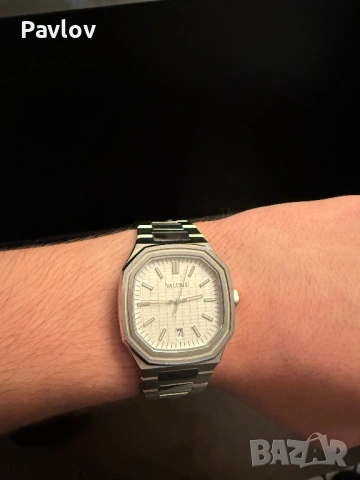 Елегантен мъжки часовник + подарък, снимка 2 - Мъжки - 53079571