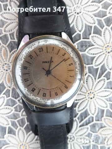 Ракета 24 часа.Механичен мъжки руски часовник, снимка 3 - Мъжки - 51127813