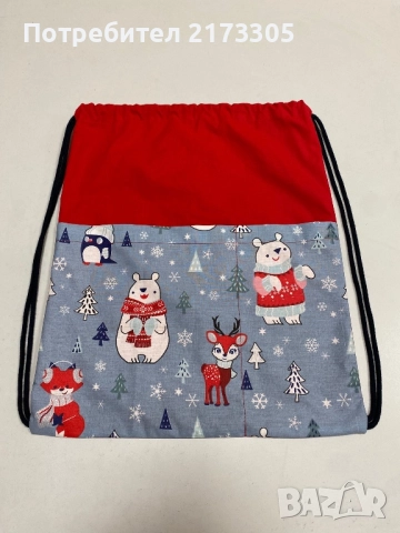 Коледни торбички(подаръчни)текстилни, снимка 6 - Коледни подаръци - 52179394