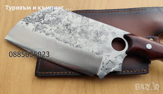 Масивен сатър c кожена кания / 2 модела /, снимка 17 - Ножове - 49238557