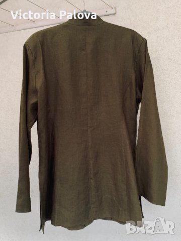 Дизайнерски блейзър/сако лен и коприна, снимка 10 - Сака - 39552393