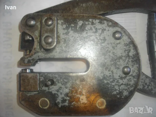 ГОЛЕМИ МАСИВНИ ЩАНЦОВИ КЛЕЩИ СТАРО КАЧЕСТВО ЗА СЪЕДИНЯВАНЕ НА ЛАМАРИНА 2,2кг ФРГ EDEL 24 ОТВОР 36мм