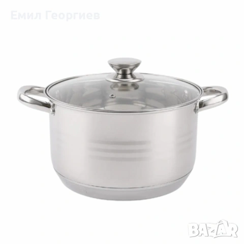 Комплект тенджери от неръждаема стомана – 12 части с капаци BXGG-001, снимка 3 - Съдове за готвене - 53226866