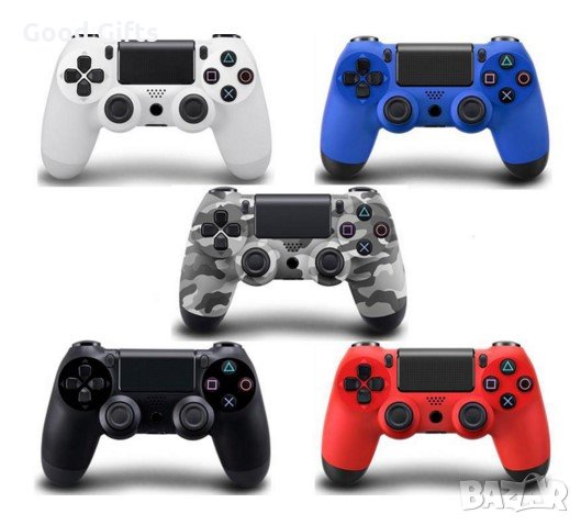 Безжичен Джойстик SONY DUALSHOCK 4 ПС4 PS4 Плейстейшън + ПОДАРЪК USB кабел , ПС4 контролер, снимка 1 - Аксесоари - 35489402