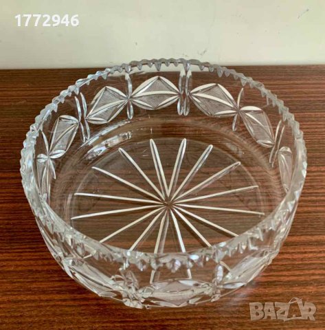 Кристална купа, фруктиера  21/9 см, снимка 1 - Аксесоари за кухня - 42026639