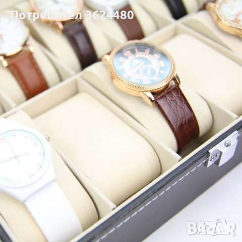 Кожена кутия за 10 часовника, снимка 4 - Други - 40474041