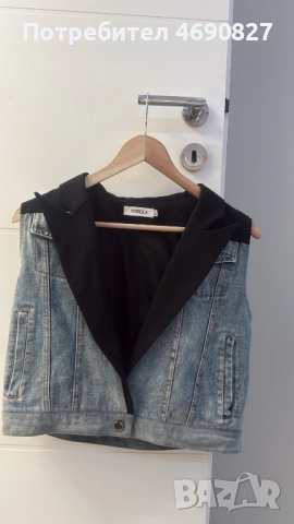 Дамски дънков елек Stella, отлично състояние M/L, снимка 3 - Елеци - 52884391