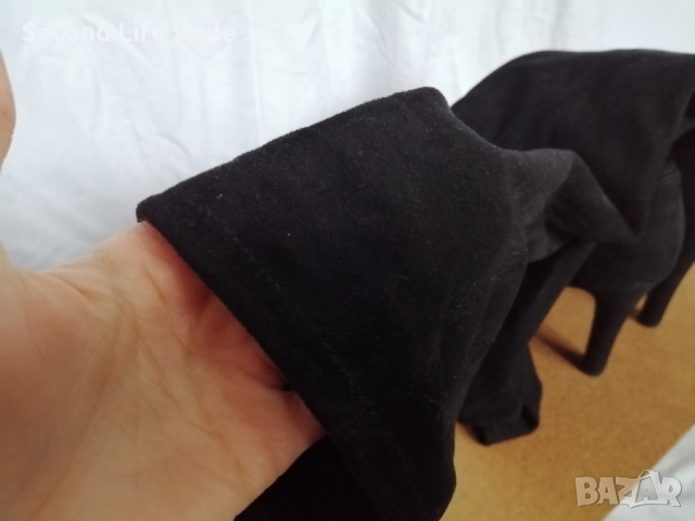 Елегантни дамски ботуши над коляното; с ток и платформа номер 40, снимка 9 - Дамски ботуши - 52878496