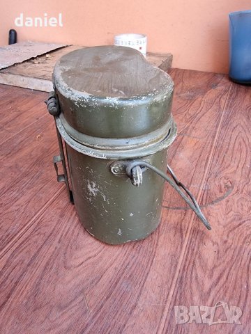 Рядко старо българско войнишко канче - форма "бъбрек" Материал – Алуминий военни , снимка 7 - Оборудване и аксесоари за оръжия - 34160894