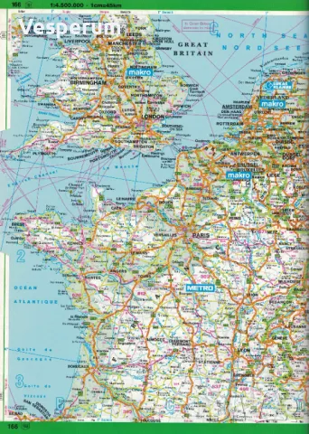 Пътен атлас на Европа. 35 години Метро/Макро (Euro Atlas. 35 years Metro & Makro), снимка 3 - Енциклопедии, справочници - 47649817