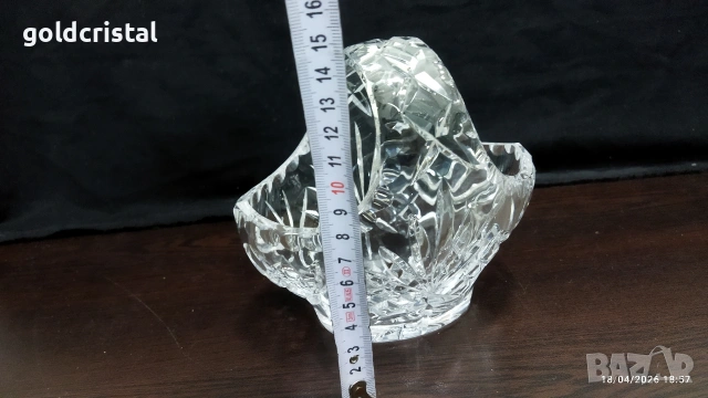 кристална кошничка бонбониера , снимка 5 - Антикварни и старинни предмети - 49691273