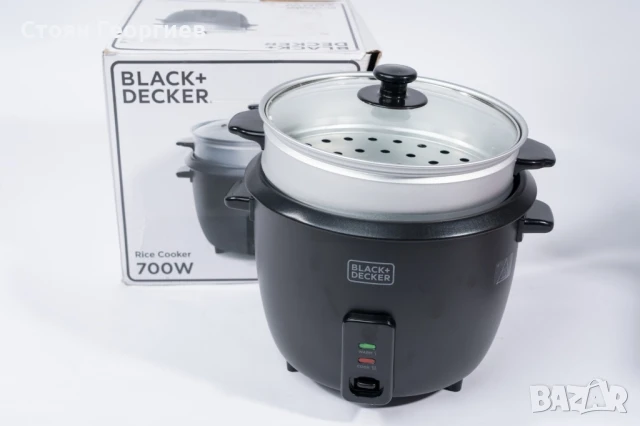 Чисто нова Оризоварка Black + Decker BXRC1800E, 1.8l, 700W, Черна, снимка 1