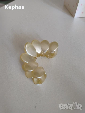 бели кръгли обеци , снимка 2 - Обеци - 51263590