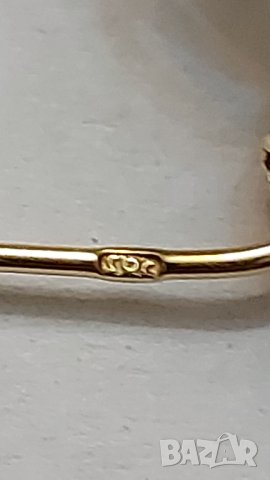 Златна брошка с естествени перли, снимка 4 - Колиета, медальони, синджири - 44363963