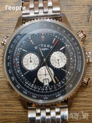 Мъжки хронограф часовник Rotary Pilot Chronograph (Dolphin Standard) – Авиаторски стил