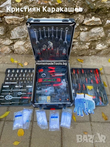 Немски куфар с инструменти BLT Werkzeuge 1050 части, снимка 6 - Куфари с инструменти - 53902487