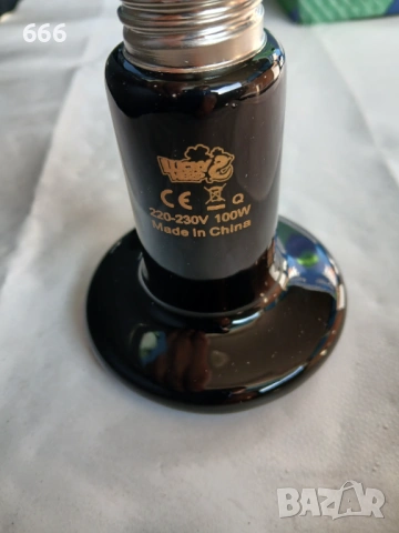 Керамичен инфрачервен нагревател, 100W, E27, снимка 5 - Друга електроника - 53980724