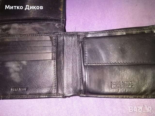 Портфейл марков Пиер Карден 120х90мм-естествена кожа , снимка 11 - Портфейли, портмонета - 44450660