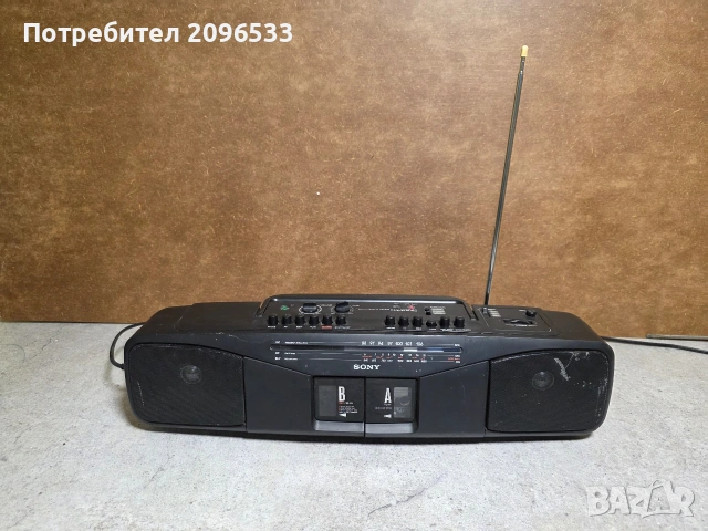 Винтидж радио Sony CFS-W304 Cassette Tape Radio Stereo