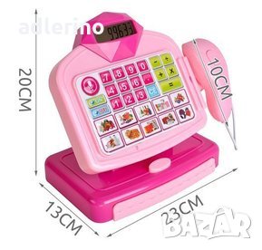 Детска игра Каса със скенер, детска магазинерска каса, детски касов апарат, снимка 5 - Образователни игри - 34471189
