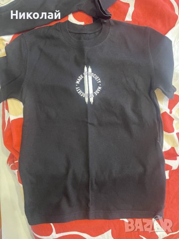 НОВИ!Тениски с печат MADE BY SOCIETY 7-10г., снимка 6 - Детски анцузи и суичери - 50344236
