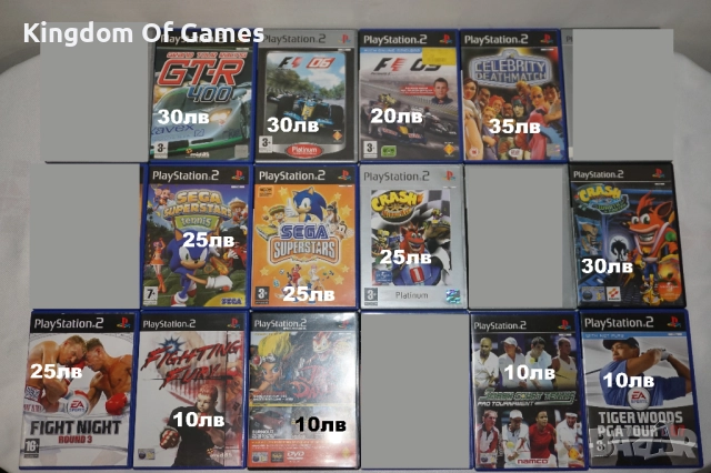 Игри за PS2 Sega/Crash/F1 06/GT-R 400/Celebrity Deathmatch/Fight Night Round 3