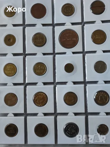 Албум с 240 броя жетони , снимка 3 - Нумизматика и бонистика - 49276737