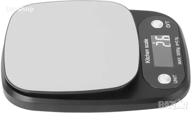 Нова кухненска везна, g/lb:oz/ml/fl.oz Везна за храна Кухненска теглилка от черна неръждаема стомана, снимка 7 - Тримери - 50493103