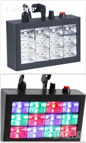 Блиц LED Room Strobe 12, диско лампа, RGB