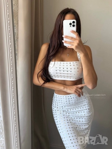 дамски комплект бюстие и пола , снимка 2 - Комплекти - 51618304