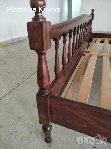 Спалня 190х180 см | Естествено дърво | Нова, разглобена, на пакети, снимка 6 - Спални и легла - 53962450