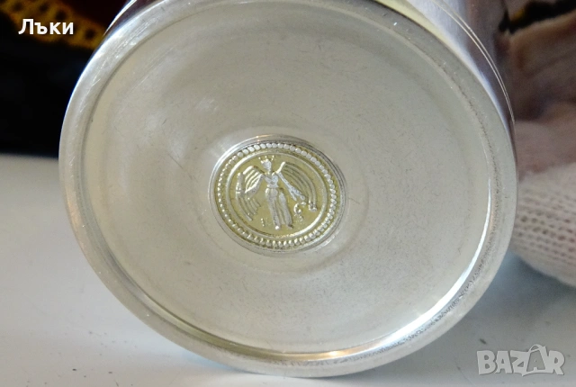 Калаена чаша за вино,дракон,щит. , снимка 4 - Антикварни и старинни предмети - 54358234