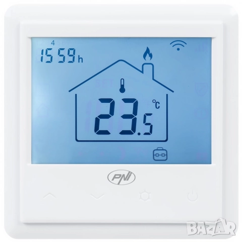 Интелигентен WiFi термостат PNI CT25PW За вграждане, Интернет управлен Tuya Alexa, Google Home 