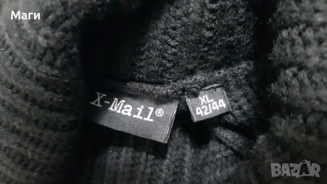 Дамско плетено пончо размер Л-ХЛ, снимка 2 - Палта, манта - 38873935