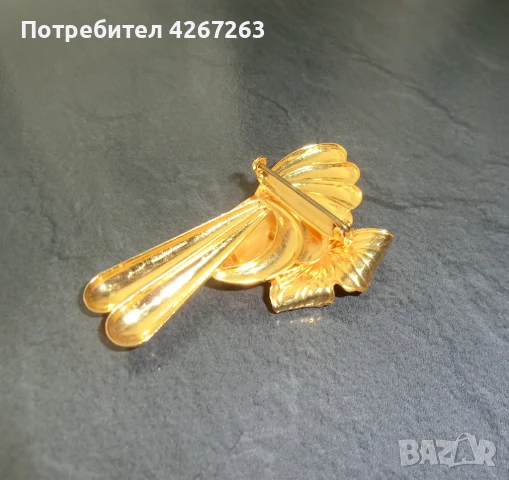 Винтидж 3Д брошка с пеперуда , снимка 6 - Други - 49262650