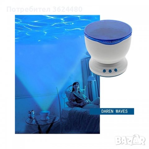 Ocean Wave - цветна лампа с високоговорител за слушане на музика от телефон, снимка 5 - Други стоки за дома - 39993872