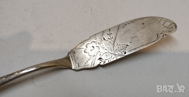 Сребърен нож, снимка 3 - Антикварни и старинни предмети - 29865578