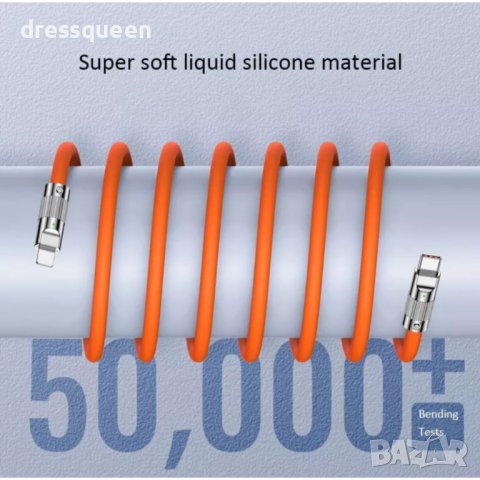 4103 USB кабел покрит със силикон, снимка 6 - USB кабели - 42153217