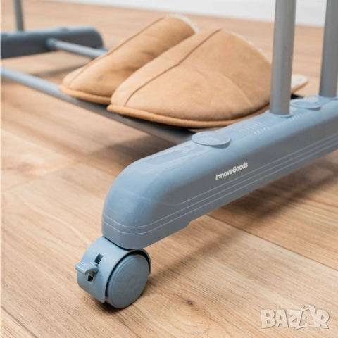 Вертикален сгъваем и разтегателен сушилник за дрехи XL с колелца, снимка 5 - Други стоки за дома - 52488039