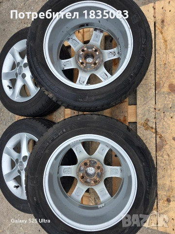Лети джанти 15ки 4х100 Toyota + летни гуми 195/60/15 Semperit, снимка 10 - Гуми и джанти - 54012609