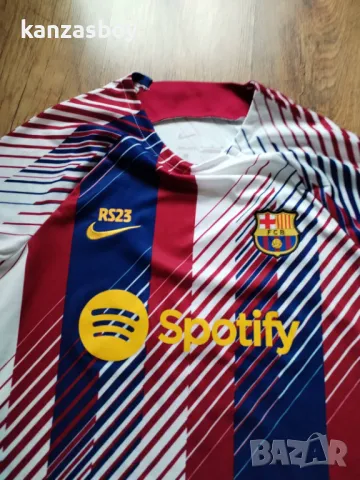 Nike Barcelona Pre Match Home Training Jersey 23/24 - мъжка футболна тениска С, снимка 3 - Тениски - 50423168