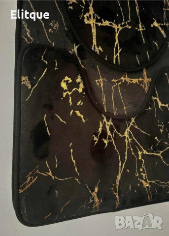 Комплект от 3 неплъзгащи се килимчета,мраморна визия, снимка 2 - Други стоки за дома - 52894838