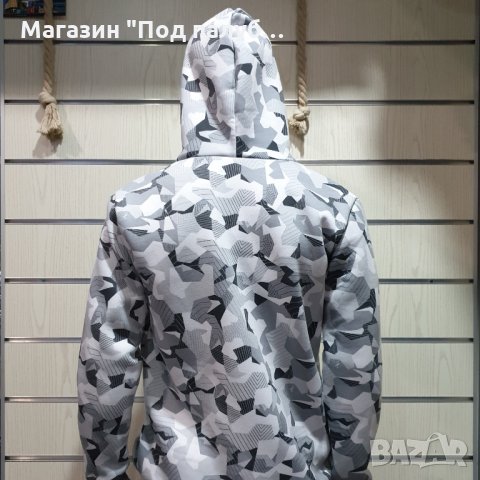 Нов мъжки камуфлажен суичър с качулка, снимка 3 - Суичъри - 30201286