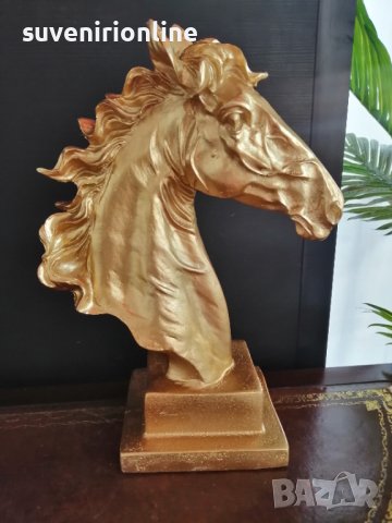 Статуетка конска глава в 2 цвята , снимка 3 - Статуетки - 37293962