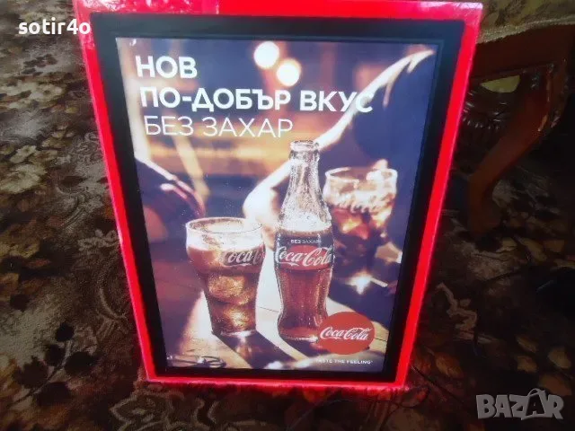 COCA COLA  Оригинална светеща рекламна табела., снимка 2 - Други ценни предмети - 55954075