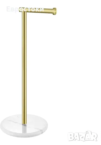 KES BPH284S1-BZ Стоящ държач за тоалетна ролка Неръждаема стомана SUS304 Мраморна основа, полирано, снимка 2 - Други стоки за дома - 48922419