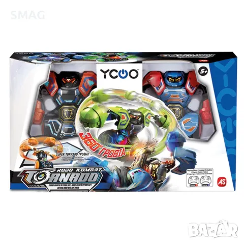 Комплект от 2 робота RC Robot Fighters Silverlit Ycoo Robo Kombat 360º Tornado - AS S_1239548, снимка 2 - Други - 47941042